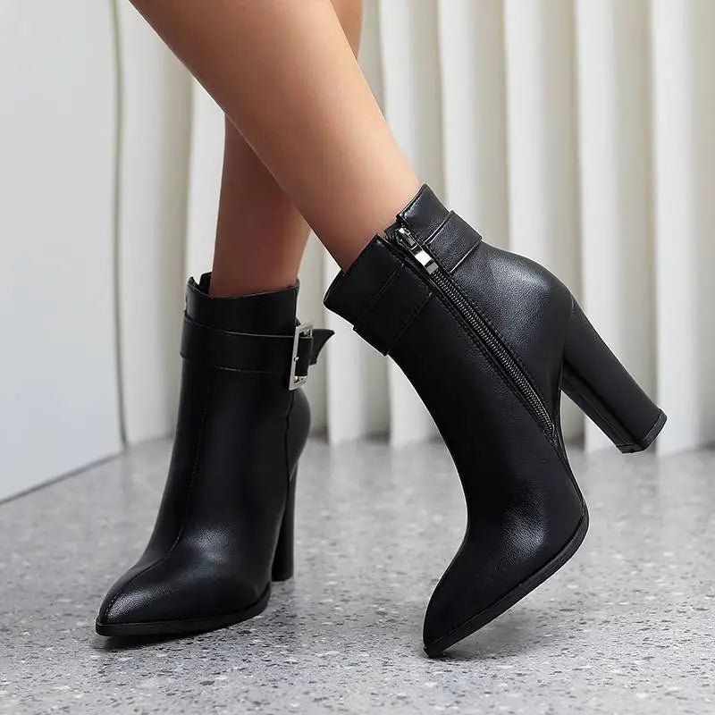 Valette Buckle Ankle Boot - ARDEN ROVE