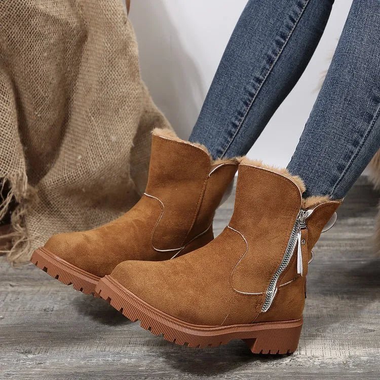 Vernon | Women's Fleece-Lined Suede Winter Boots - ARDEN ROVE