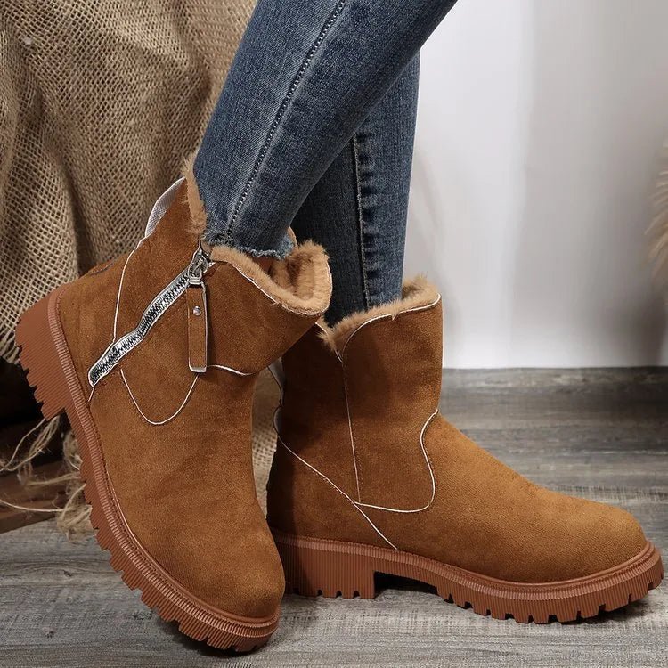 Vernon | Women's Fleece-Lined Suede Winter Boots - ARDEN ROVE