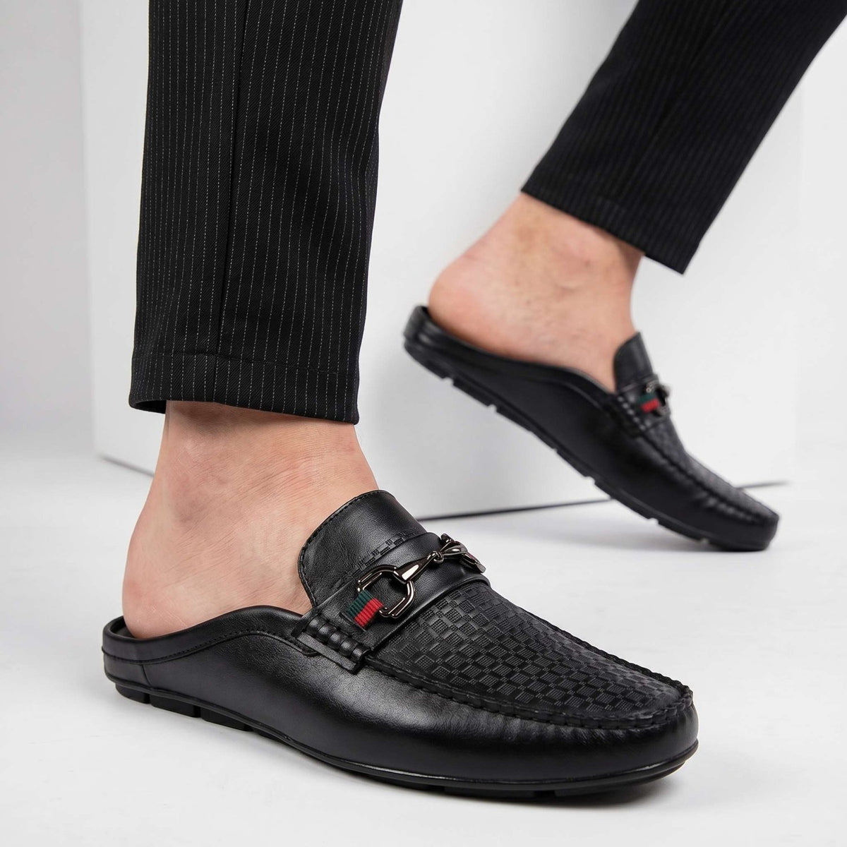 Verrano | Men's Leather Mule Loafers - ARDEN ROVE