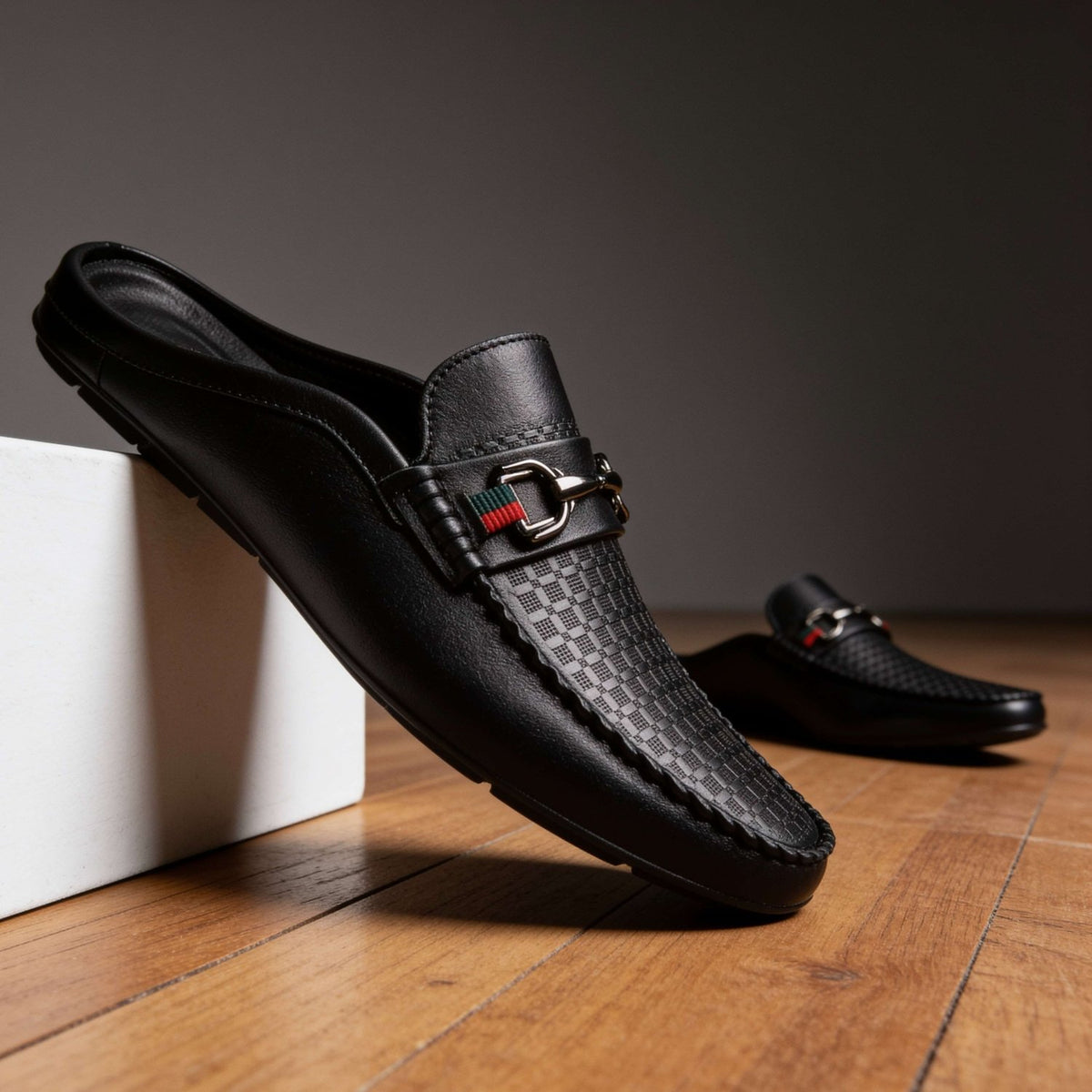 Verrano | Men's Leather Mule Loafers - ARDEN ROVE