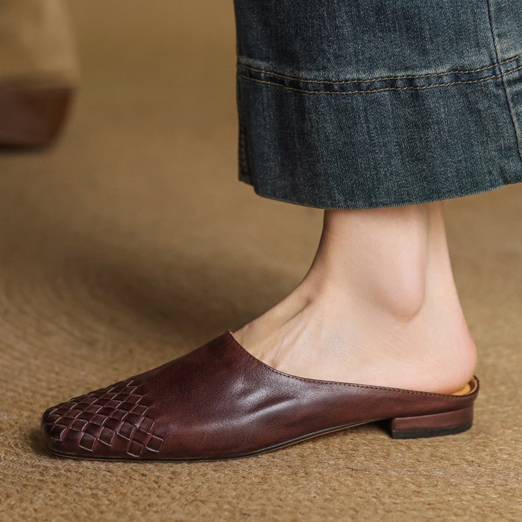 VIOLA GENIUNE LEATHER MULES - ARDEN ROVE