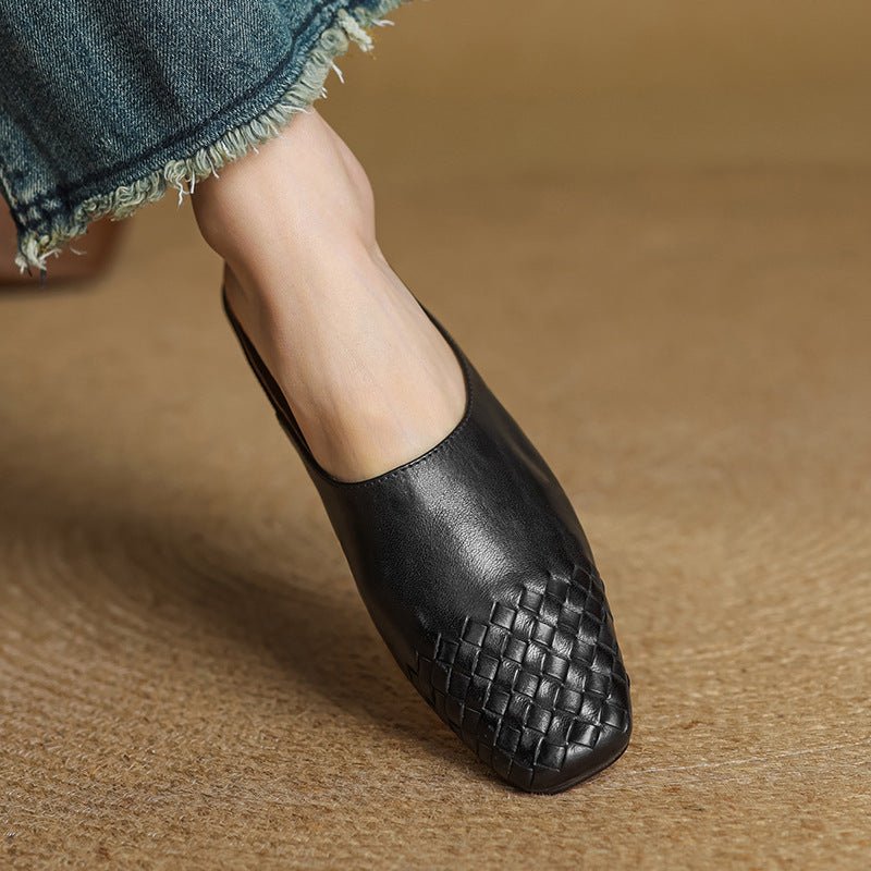VIOLA GENIUNE LEATHER MULES - ARDEN ROVE