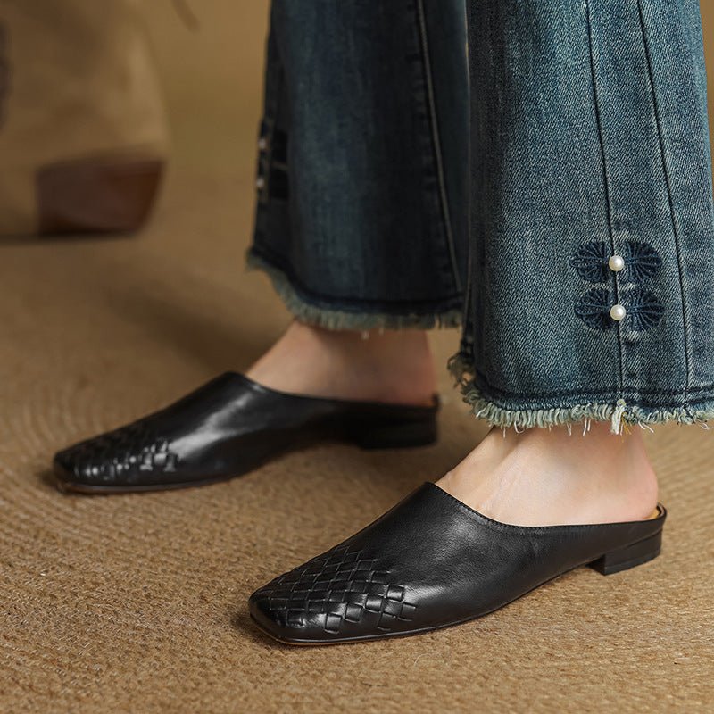 VIOLA GENIUNE LEATHER MULES - ARDEN ROVE