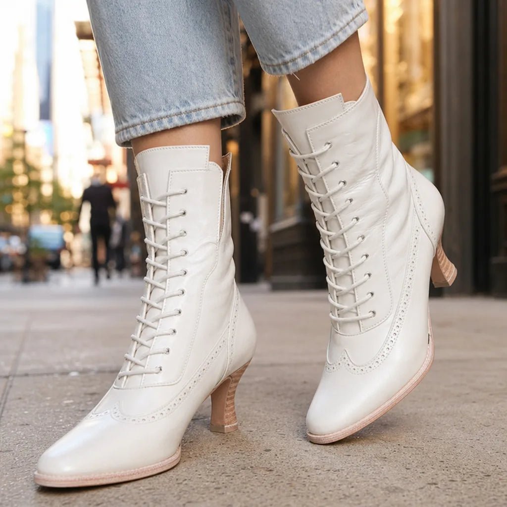 Vivienne Ankle Lace Boots - ARDEN ROVE