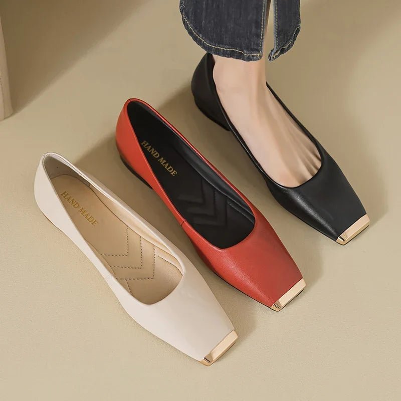 VIVIENNE LEATHER FLATS - ARDEN ROVE
