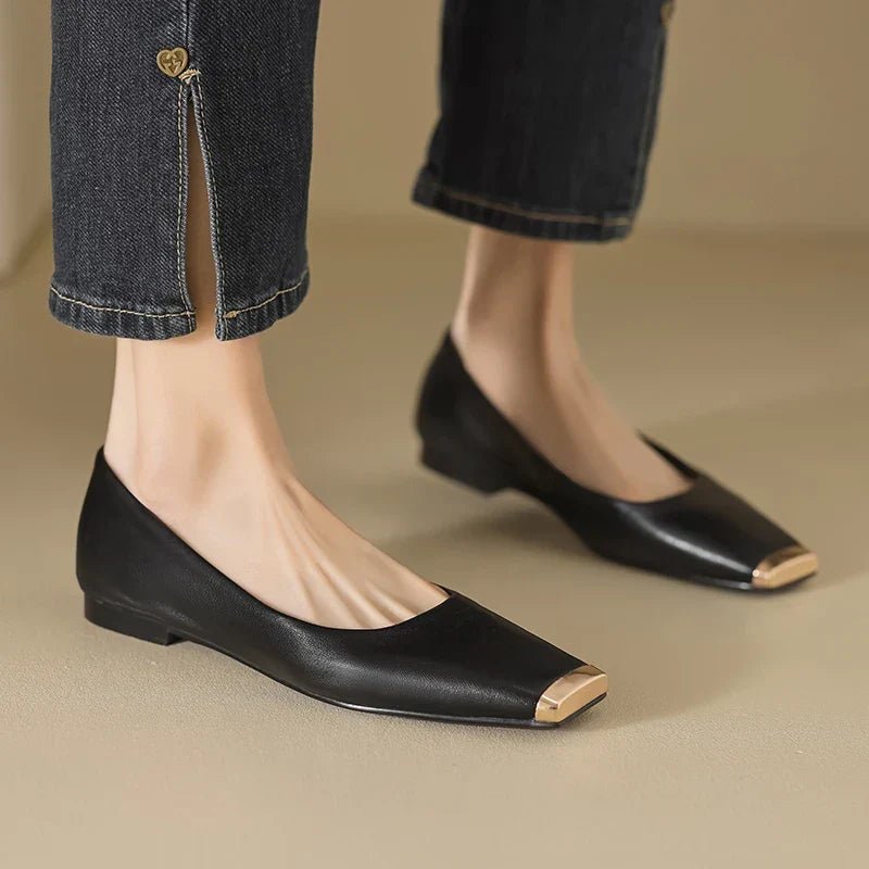 VIVIENNE LEATHER FLATS - ARDEN ROVE
