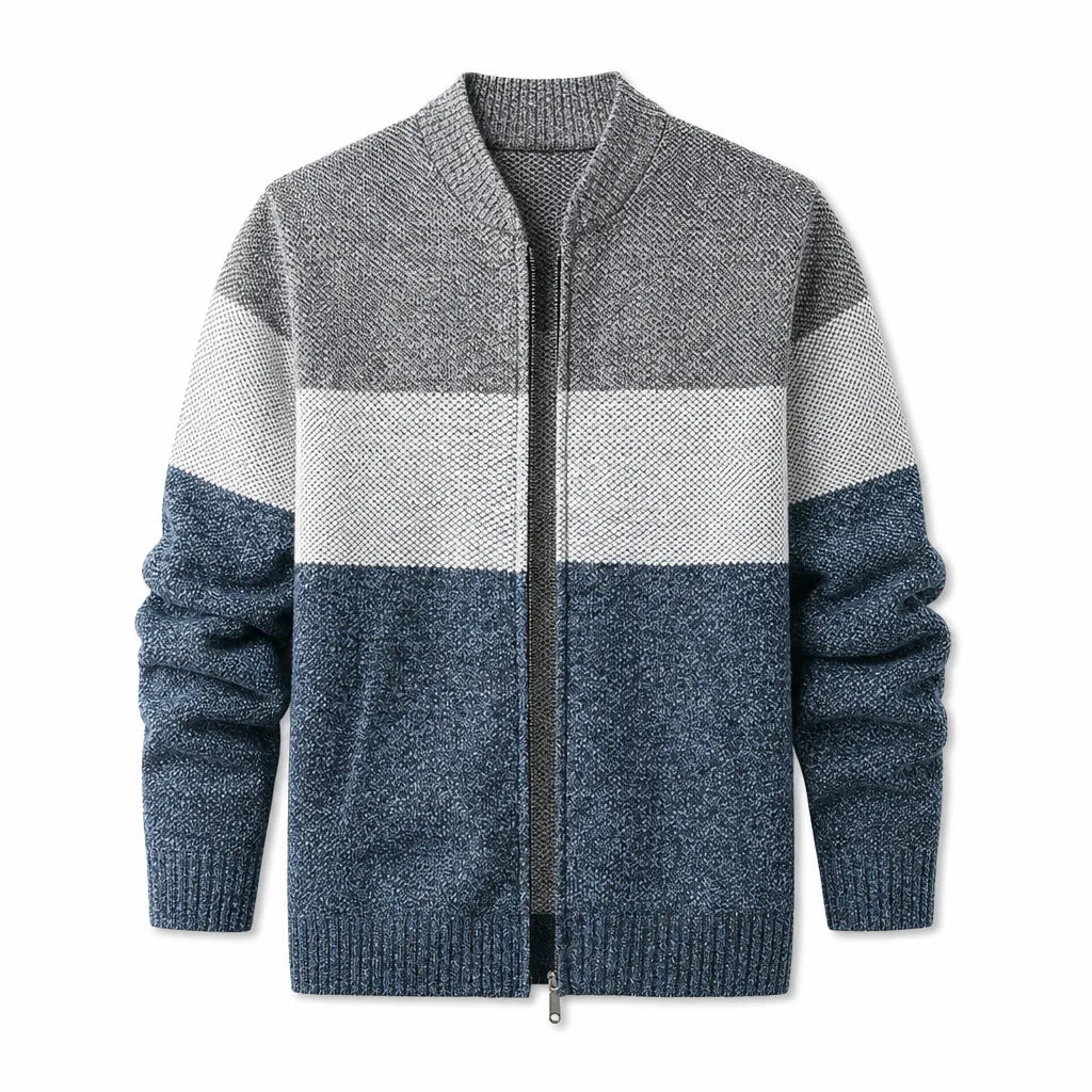 Weston | Men's Colorblock Knit Jacket - ARDEN ROVE