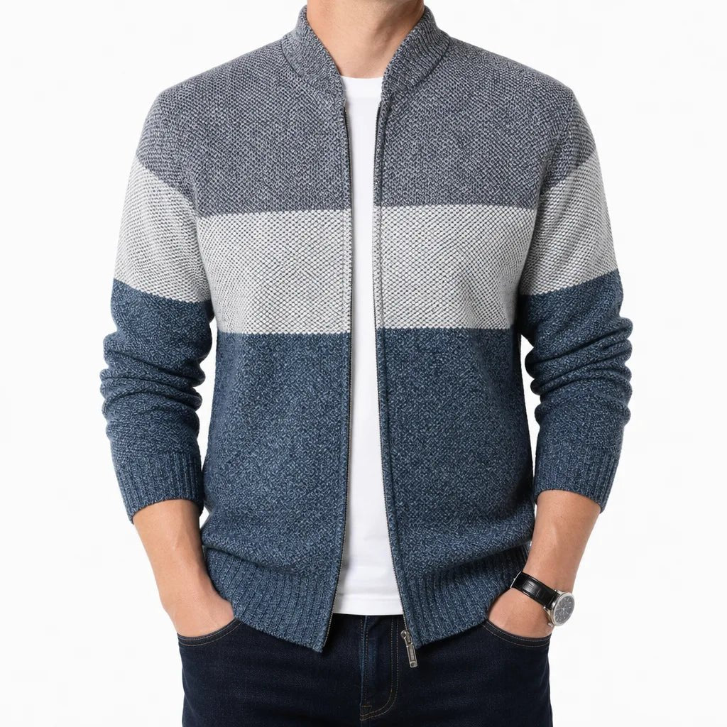 Weston | Men's Colorblock Knit Jacket - ARDEN ROVE