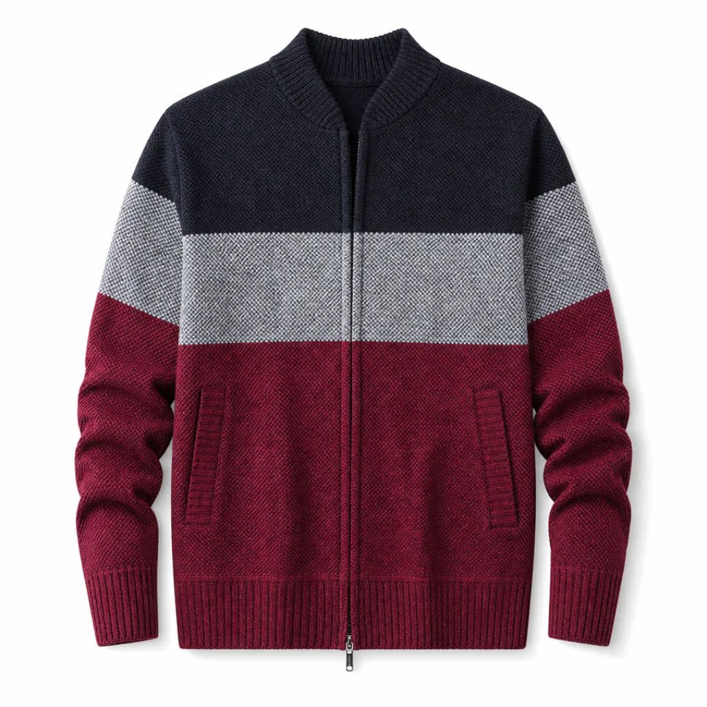 Weston | Men's Colorblock Knit Jacket - ARDEN ROVE
