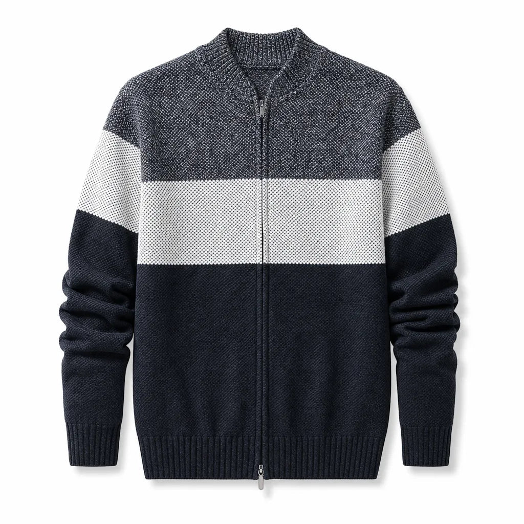 Weston | Men's Colorblock Knit Jacket - ARDEN ROVE