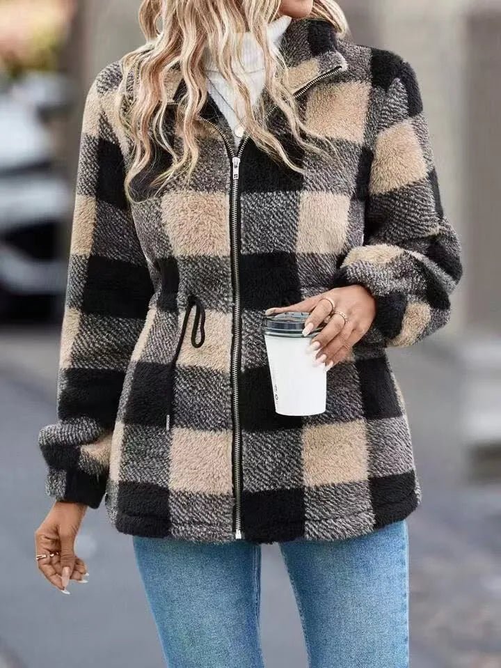 Whitney | Women's Cozy Flannel Cardigan Jacket - ARDEN ROVE