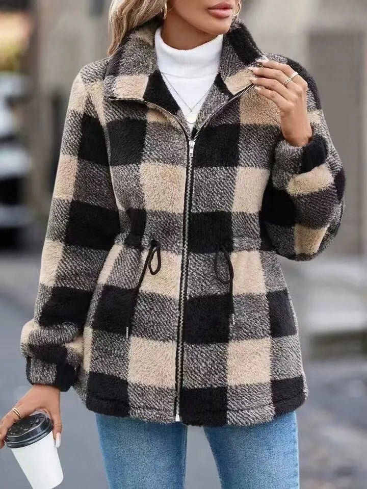 Whitney | Women's Cozy Flannel Cardigan Jacket - ARDEN ROVE