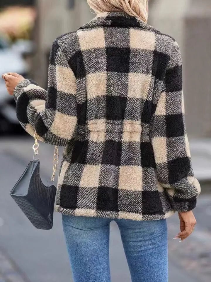 Whitney | Women's Cozy Flannel Cardigan Jacket - ARDEN ROVE