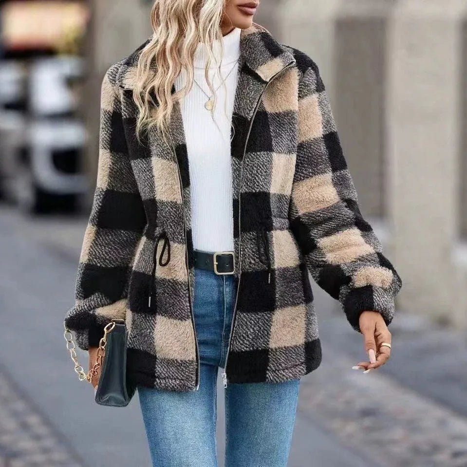Whitney | Women's Cozy Flannel Cardigan Jacket - ARDEN ROVE
