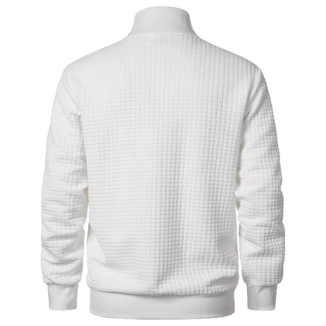 William | Men's Quilted Stand Collar Jacket - ARDEN ROVE