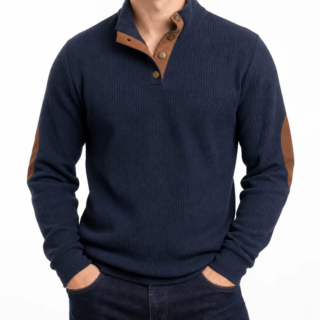 Wyler | Men's Buttoned Knit Sweater - ARDEN ROVE