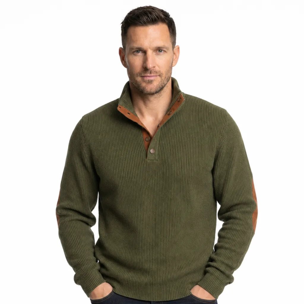 Wyler | Men's Buttoned Knit Sweater - ARDEN ROVE