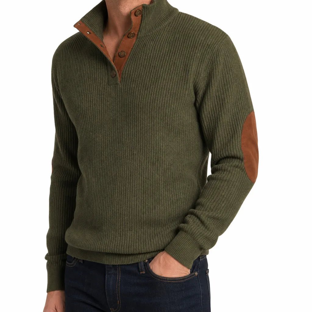 Wyler | Men's Buttoned Knit Sweater - ARDEN ROVE