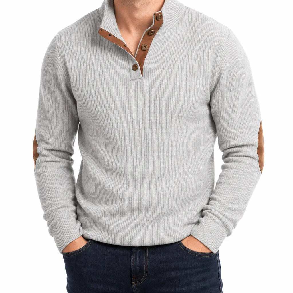Wyler | Men's Buttoned Knit Sweater - ARDEN ROVE