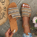 Zahara Boho Pattern Slides - ARDEN ROVE