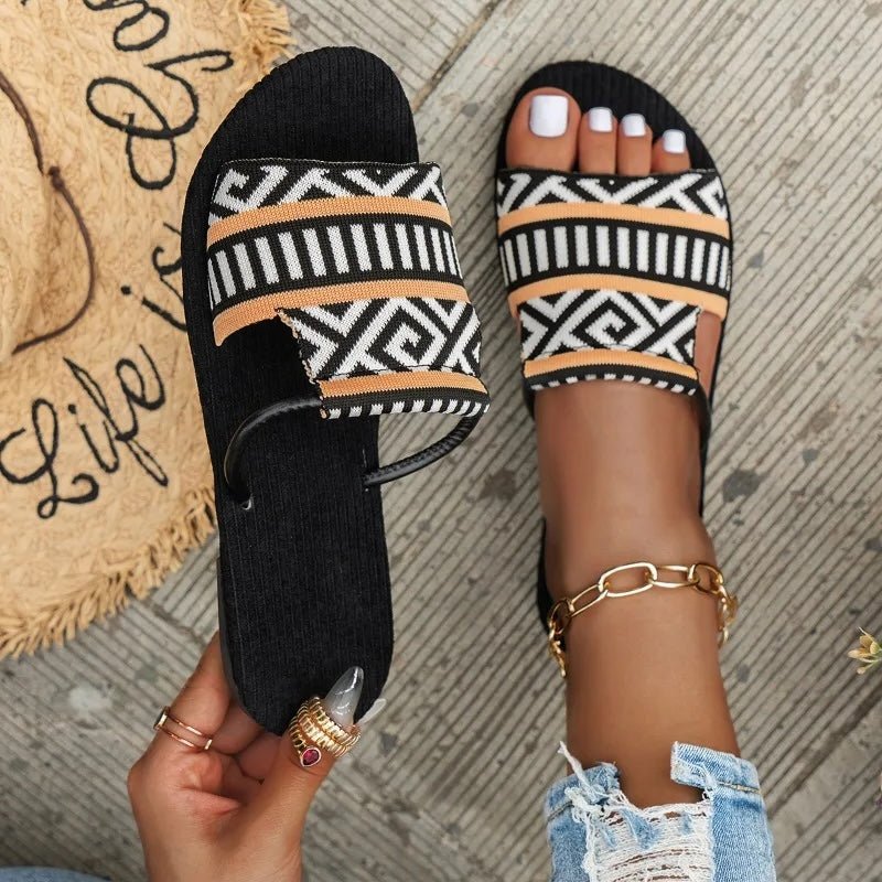 Zahara Boho Pattern Slides - ARDEN ROVE