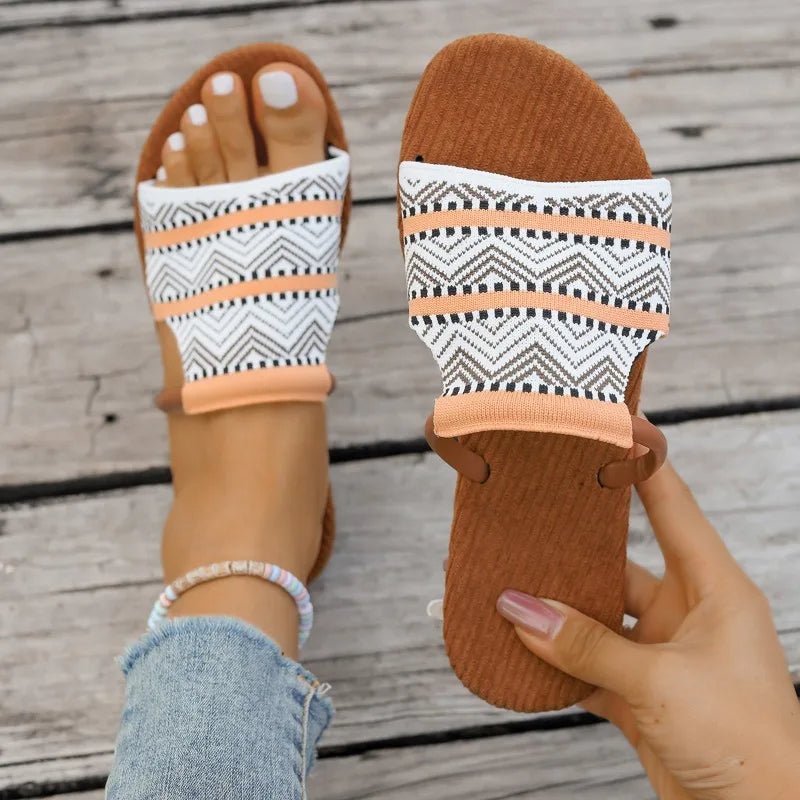Zahara Boho Pattern Slides - ARDEN ROVE