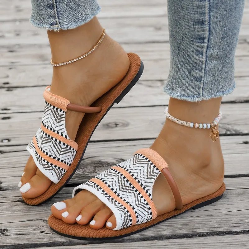 Zahara Boho Pattern Slides - ARDEN ROVE