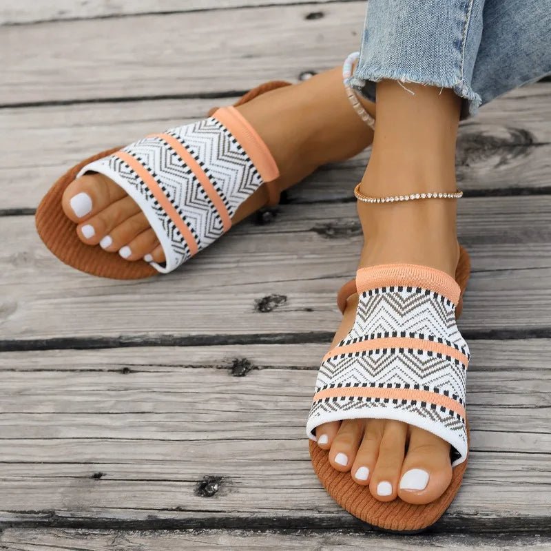 Zahara Boho Pattern Slides - ARDEN ROVE