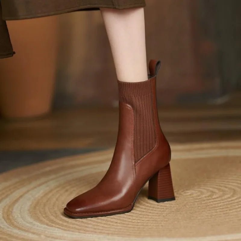 Zera Leather Ankle Boot - ARDEN ROVE