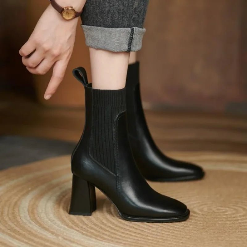 Zera Leather Ankle Boot - ARDEN ROVE
